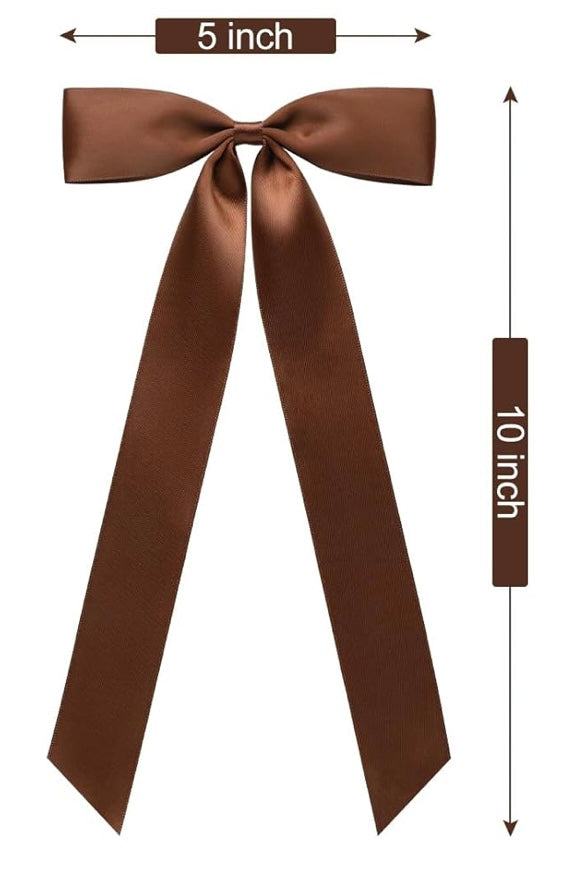 Brown Satin Bows